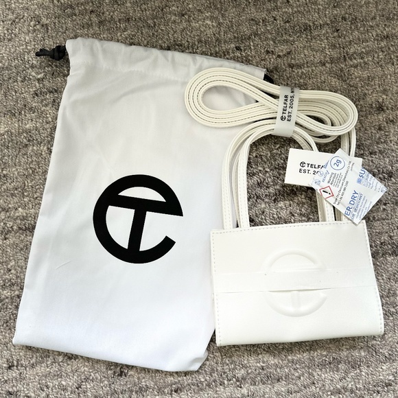 Telfar Small Shopping Bag – White - Picture 1 of 5